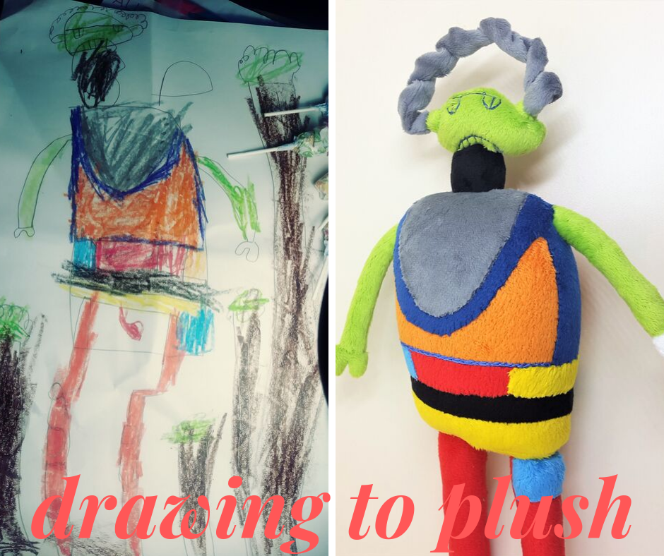 Custom plush from picture or drawing