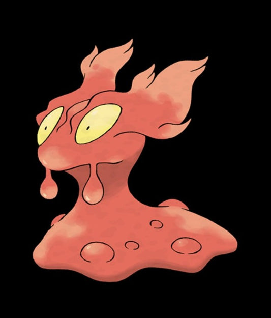 Handmade custom Slugma plush