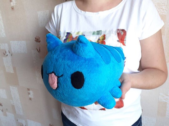 Handmade custom Bugcat and Bunny plushies