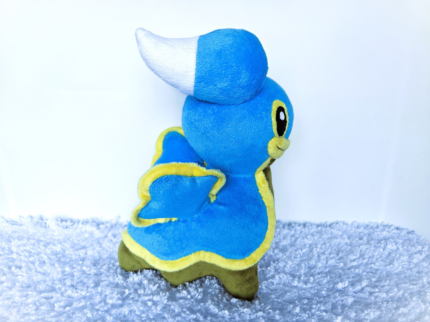 Custom handmade blue Shellos plush