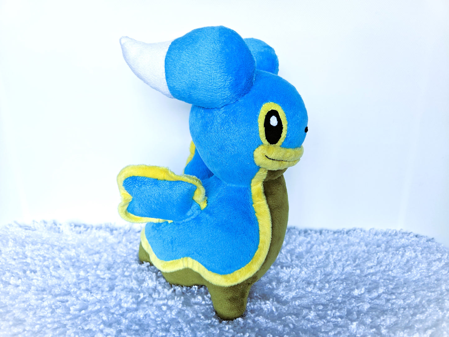 Custom handmade blue Shellos plush