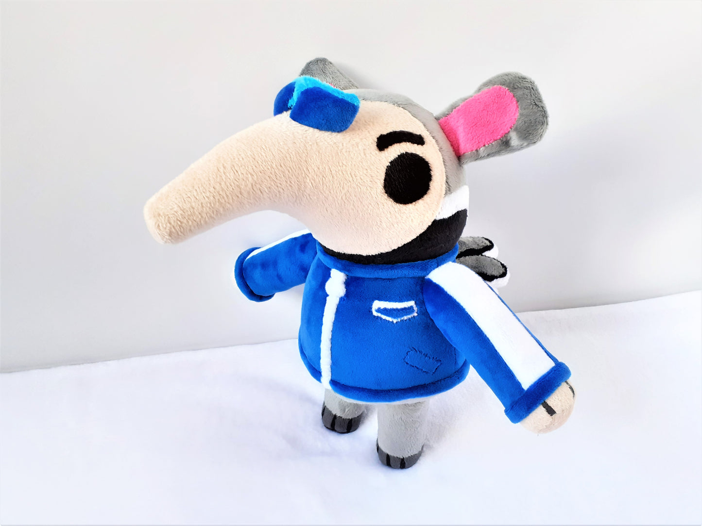 Custom handmade Snooty Animal Crossing toy anteater plush