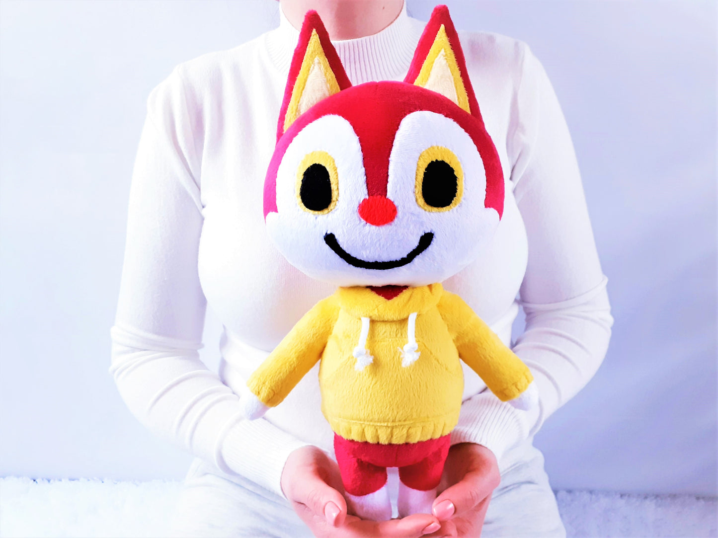 Custom stuffed Rudy Animal Crossing cat plush