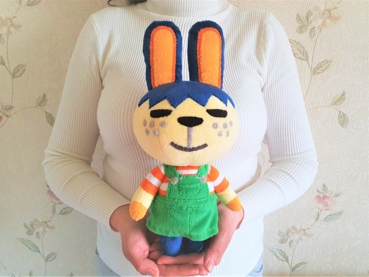 Handmade custom Pippy the rabbit plush