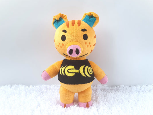 Handmade custom Kevin the pig ACNH plush