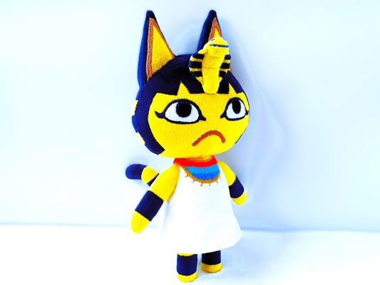 Custom stuffed Ankha Animal Crossing cat plush