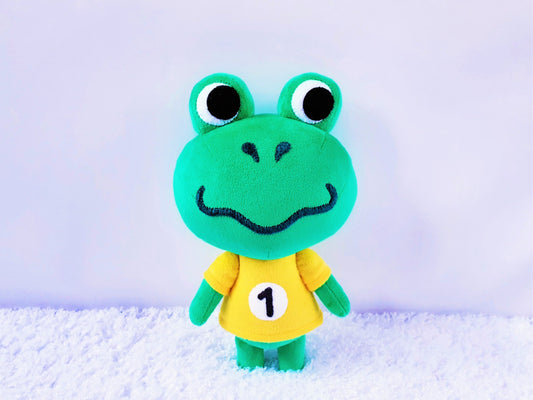 Handmade custom Tad the frog plush