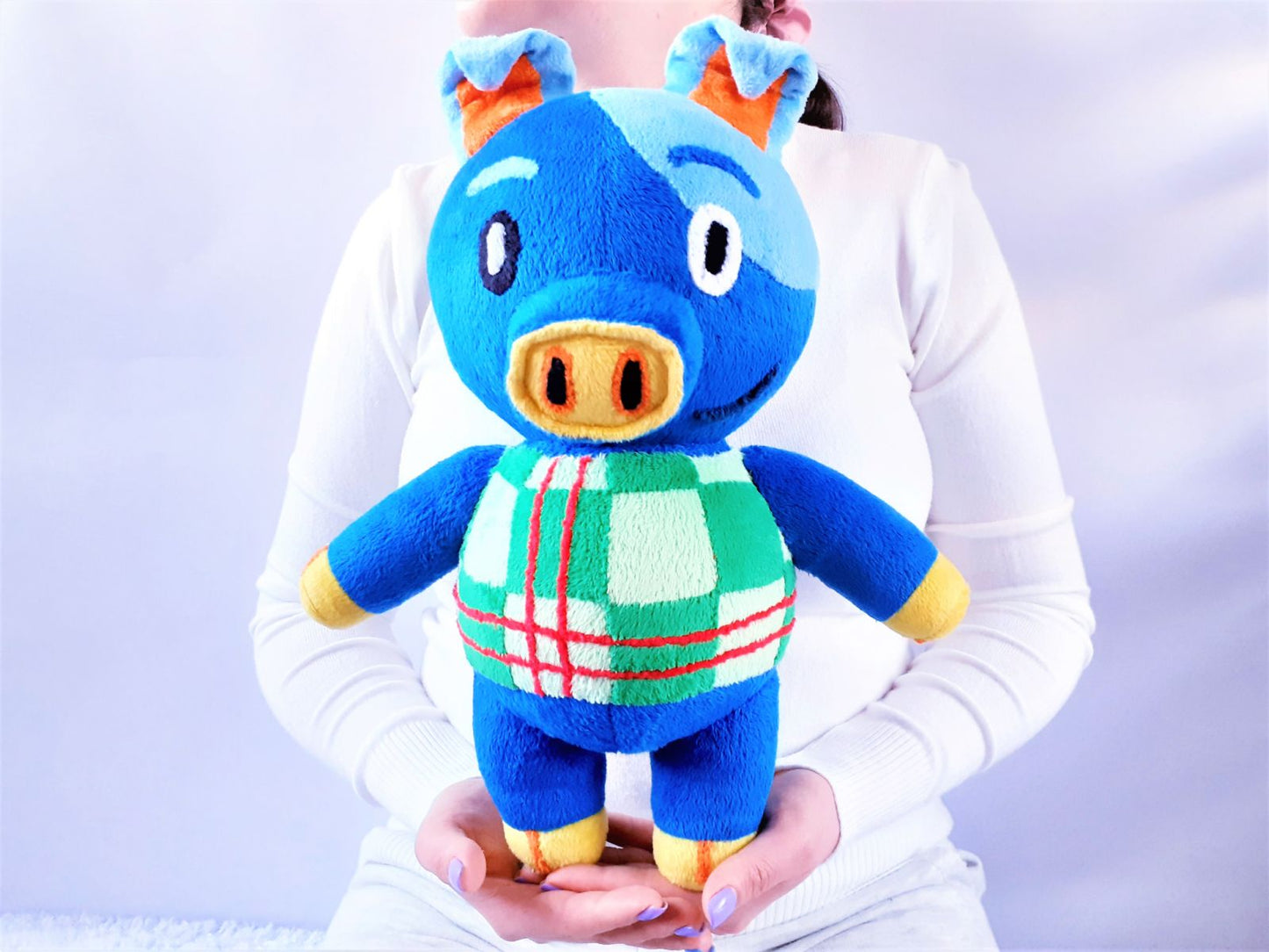 Handmade custom Hugh the pig Animal Crossing plush