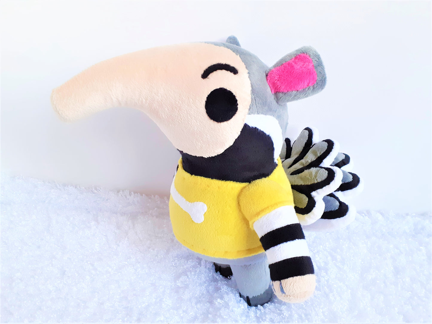 Custom handmade Snooty Animal Crossing toy anteater plush