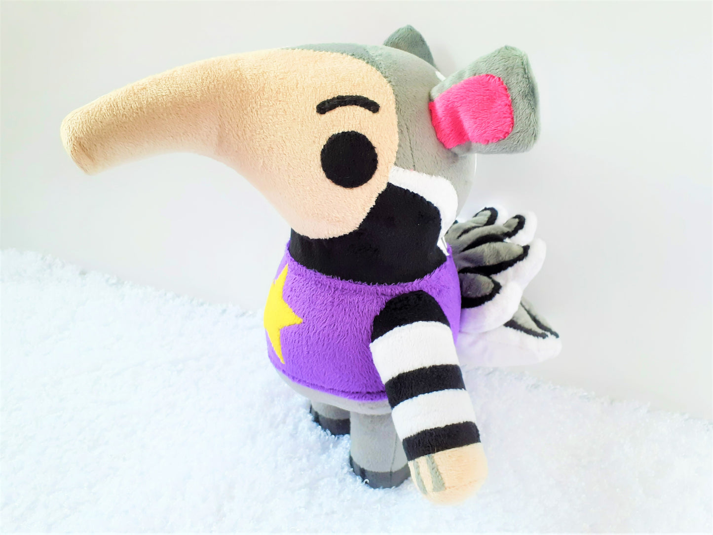 Custom handmade Snooty Animal Crossing toy anteater plush