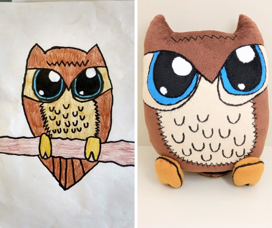 Custom plush from picture or drawing