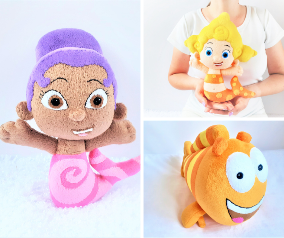 Handmade custom Zooli the mermaid plush and others Bubble Guppies