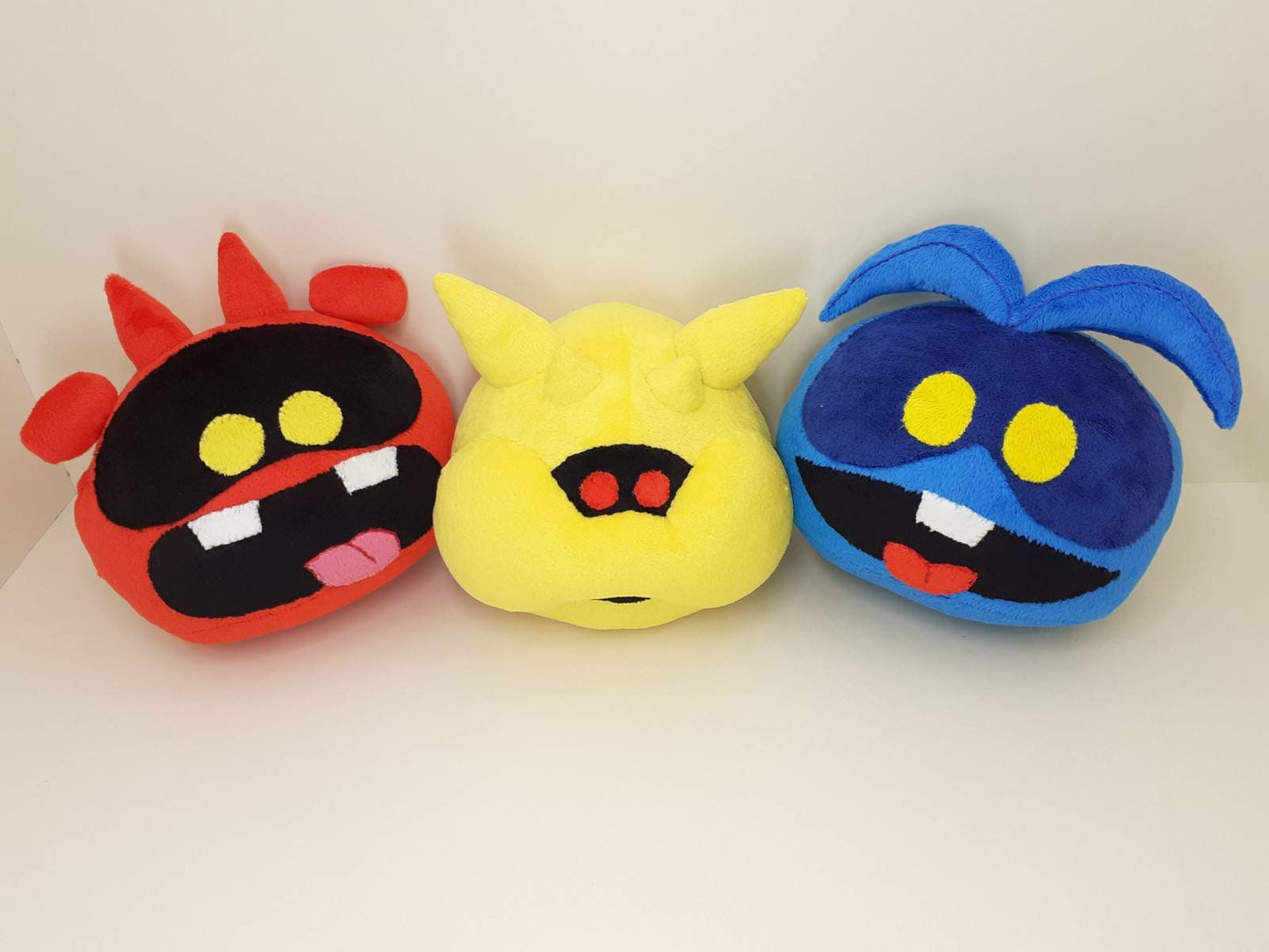 Set of 3 funny Viruses plush