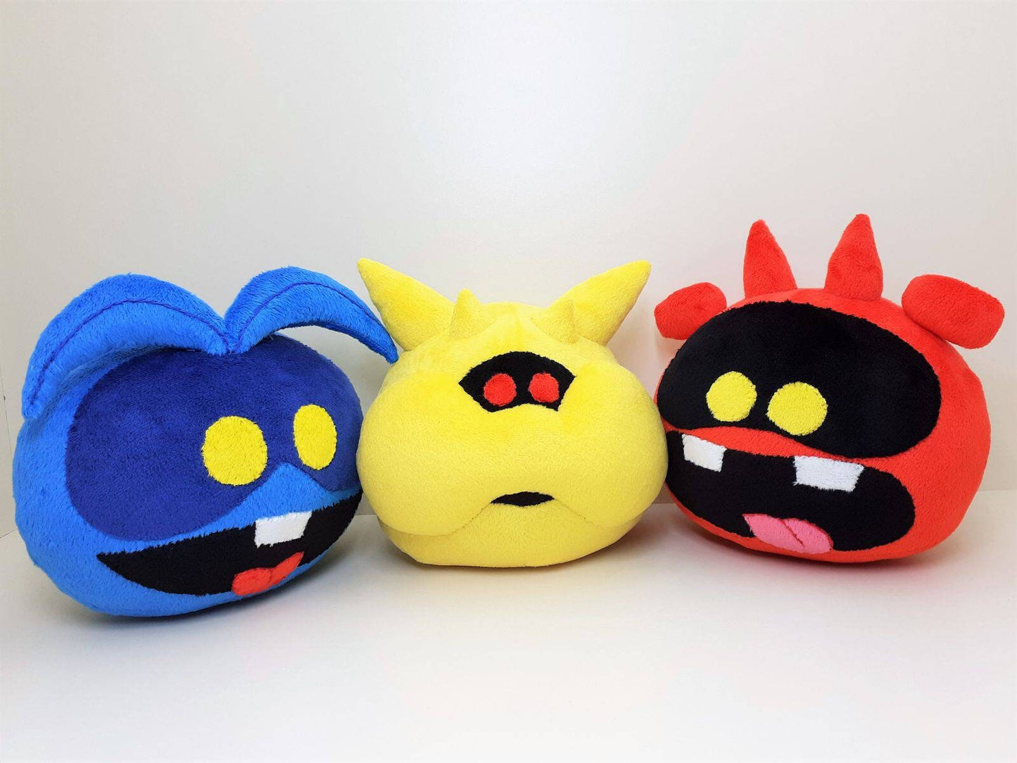 Set of 3 funny Viruses plush