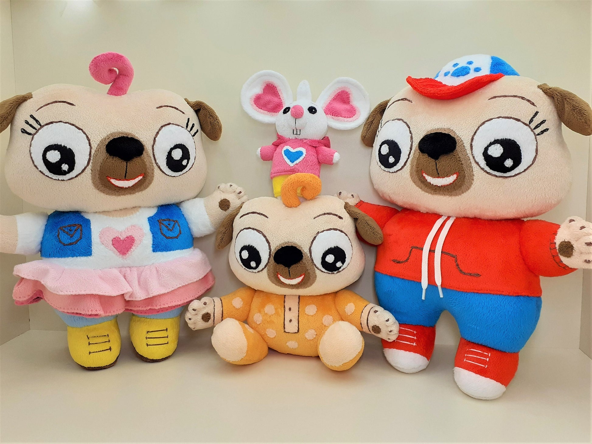 Chip & Potato Jumbo Chip the Cute Pug Puppy Plush Toy with Removable Plush  Potato the Mouse 