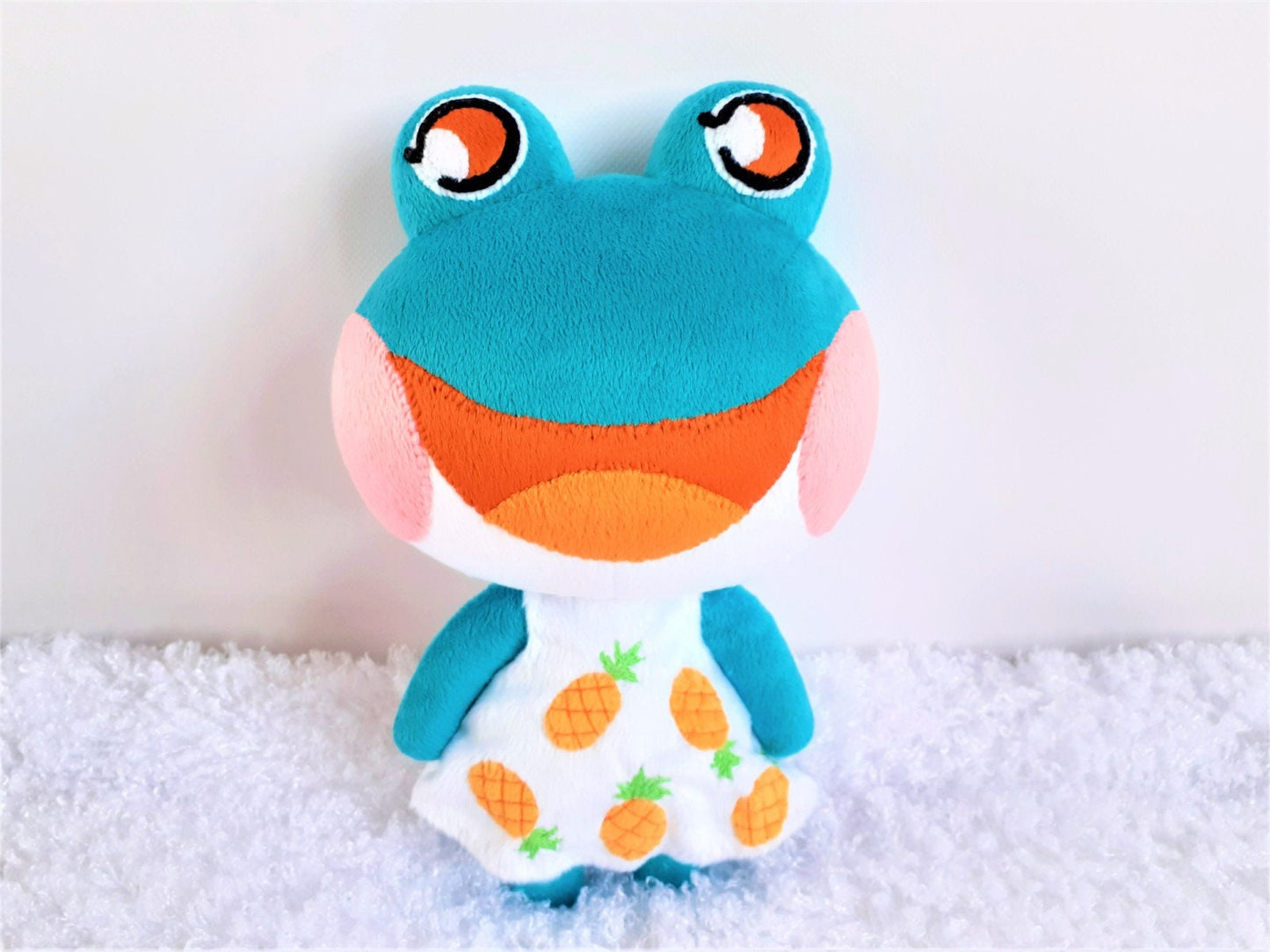 Custom stuffed frog plush