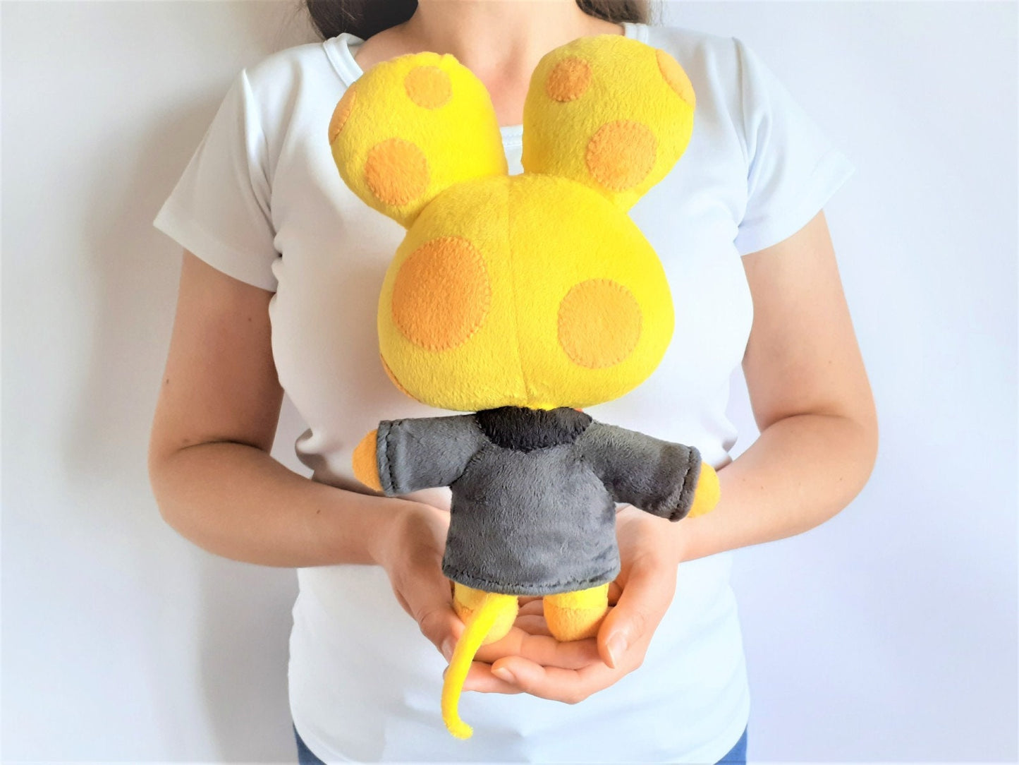 Handmade custom Chadder the mouse ACNH plush