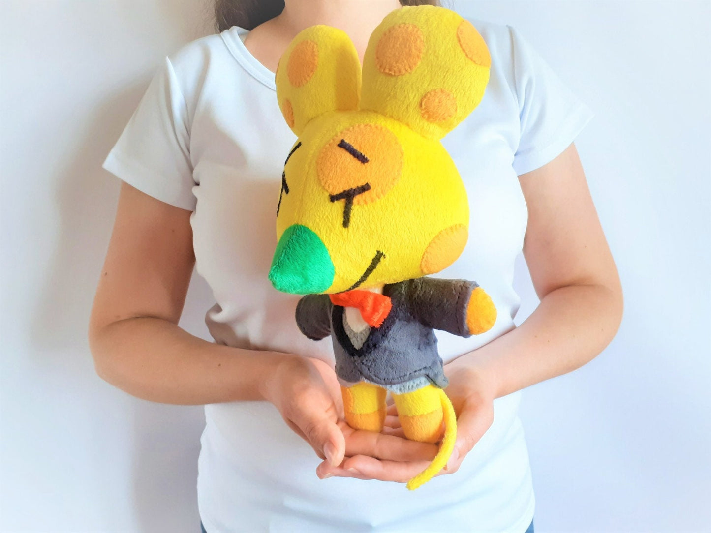 Handmade custom Chadder the mouse ACNH plush