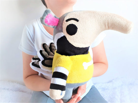 Custom handmade Antonio Animal Crossing toy anteater plush