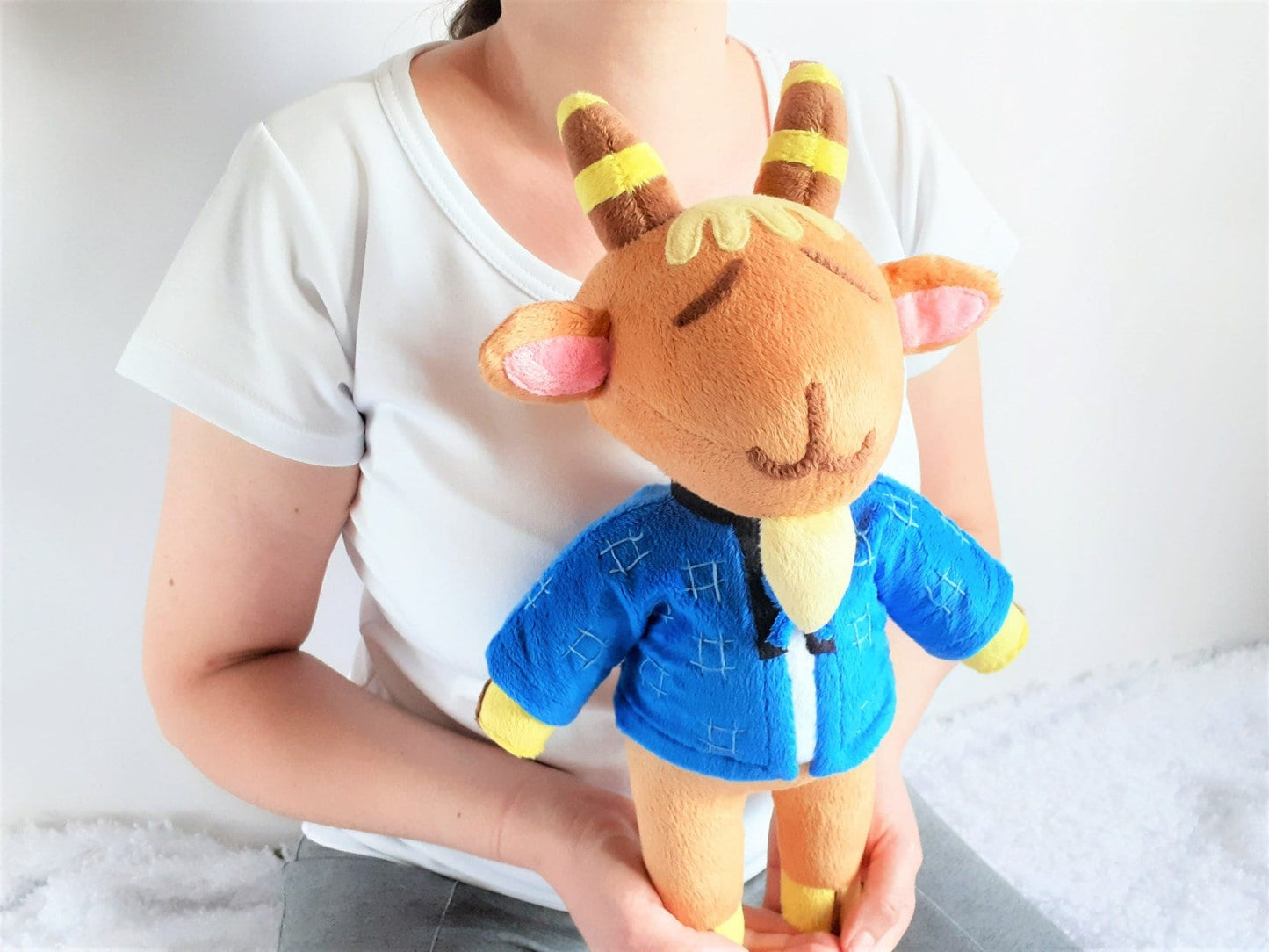 Handmade custom Billy the goat Animal crossing plush