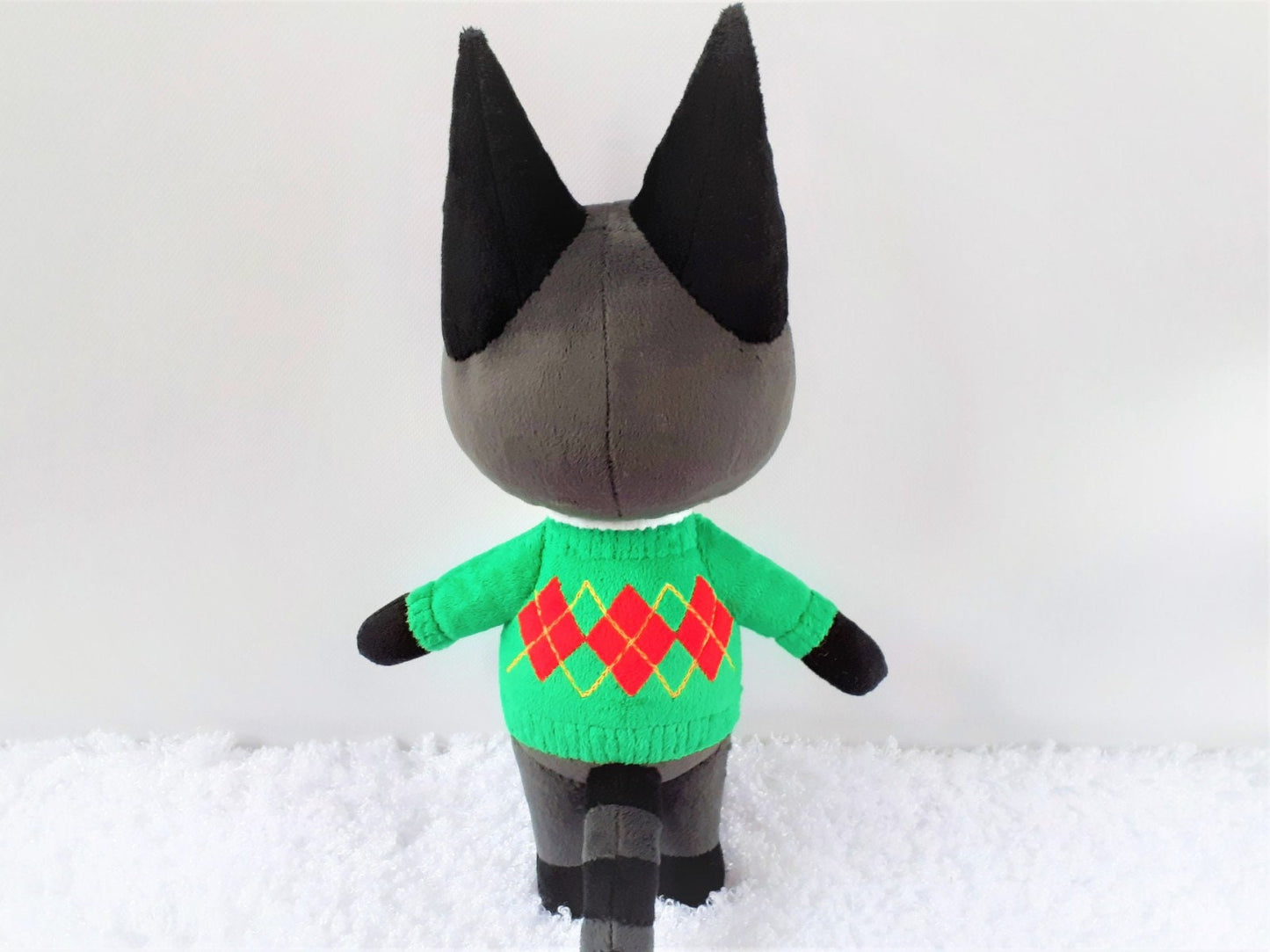 Custom stuffed Kiki Animal Crossing cat plush