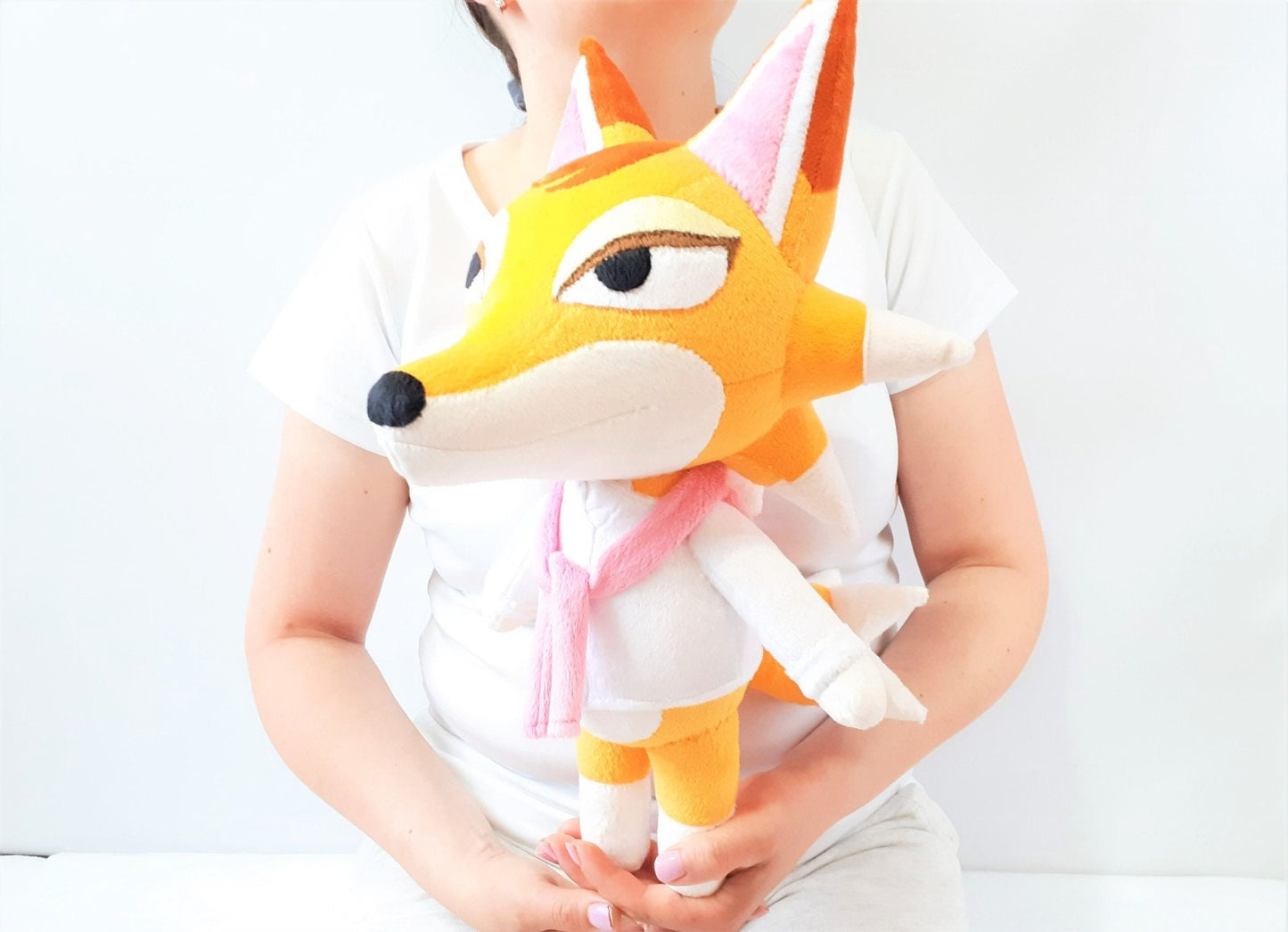 Handmade custom Chief the wolf ACNL plush