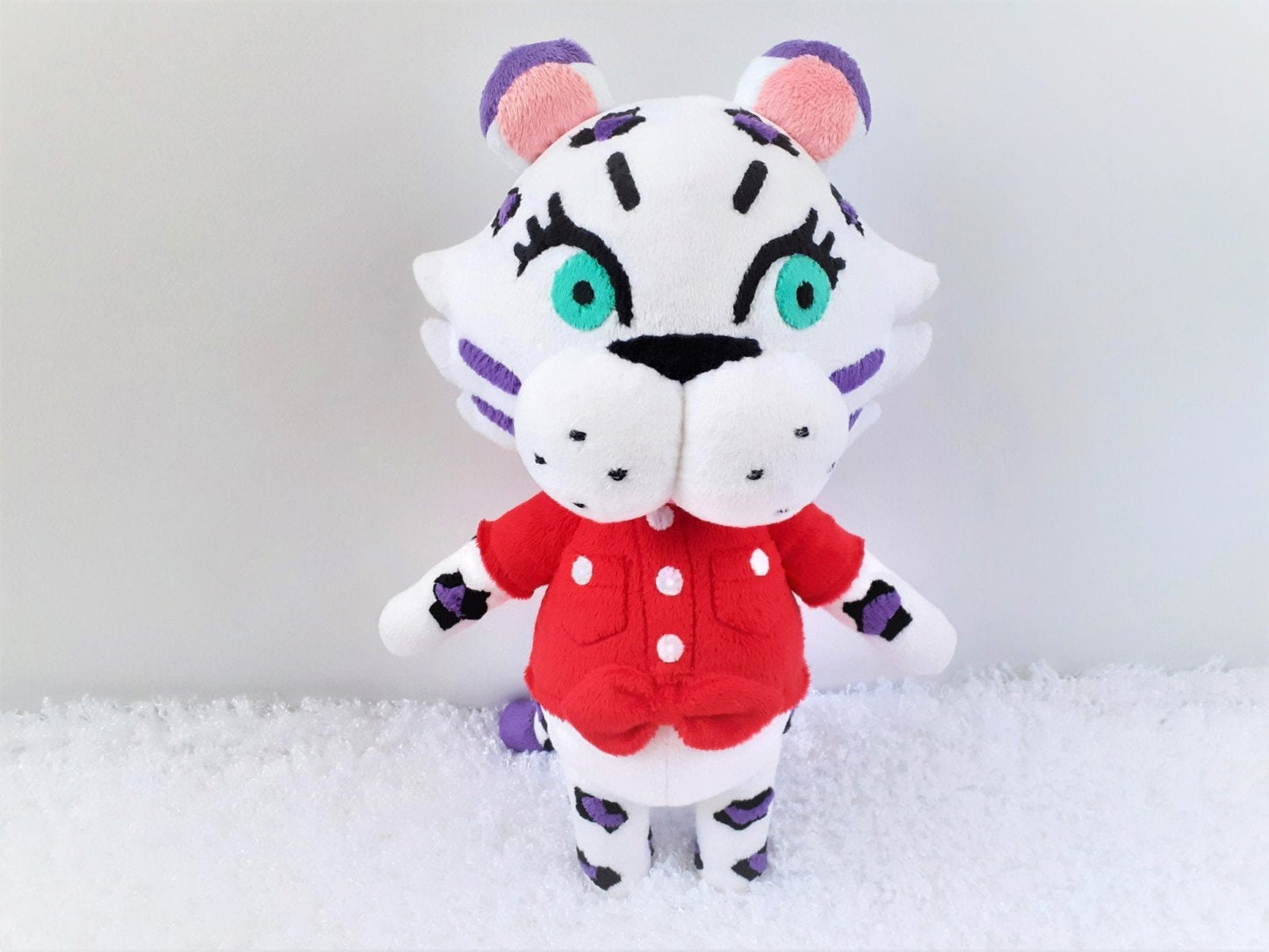 Handmade custom Bianca the white tiger ACNH plush