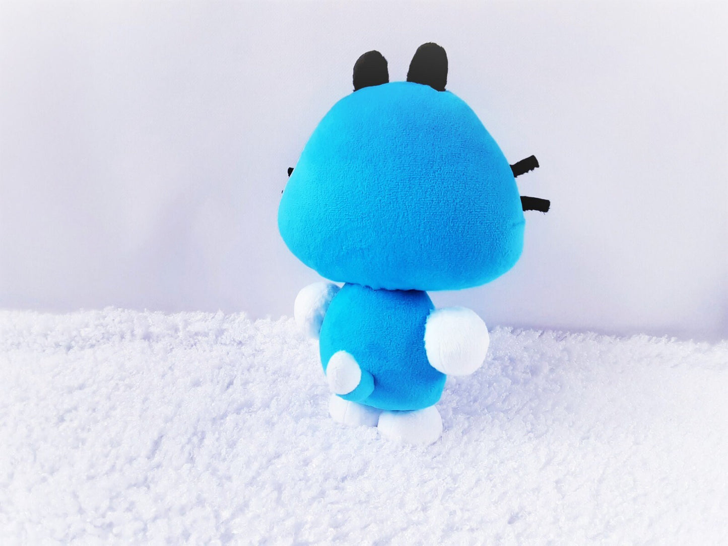 Cute blue cat plush