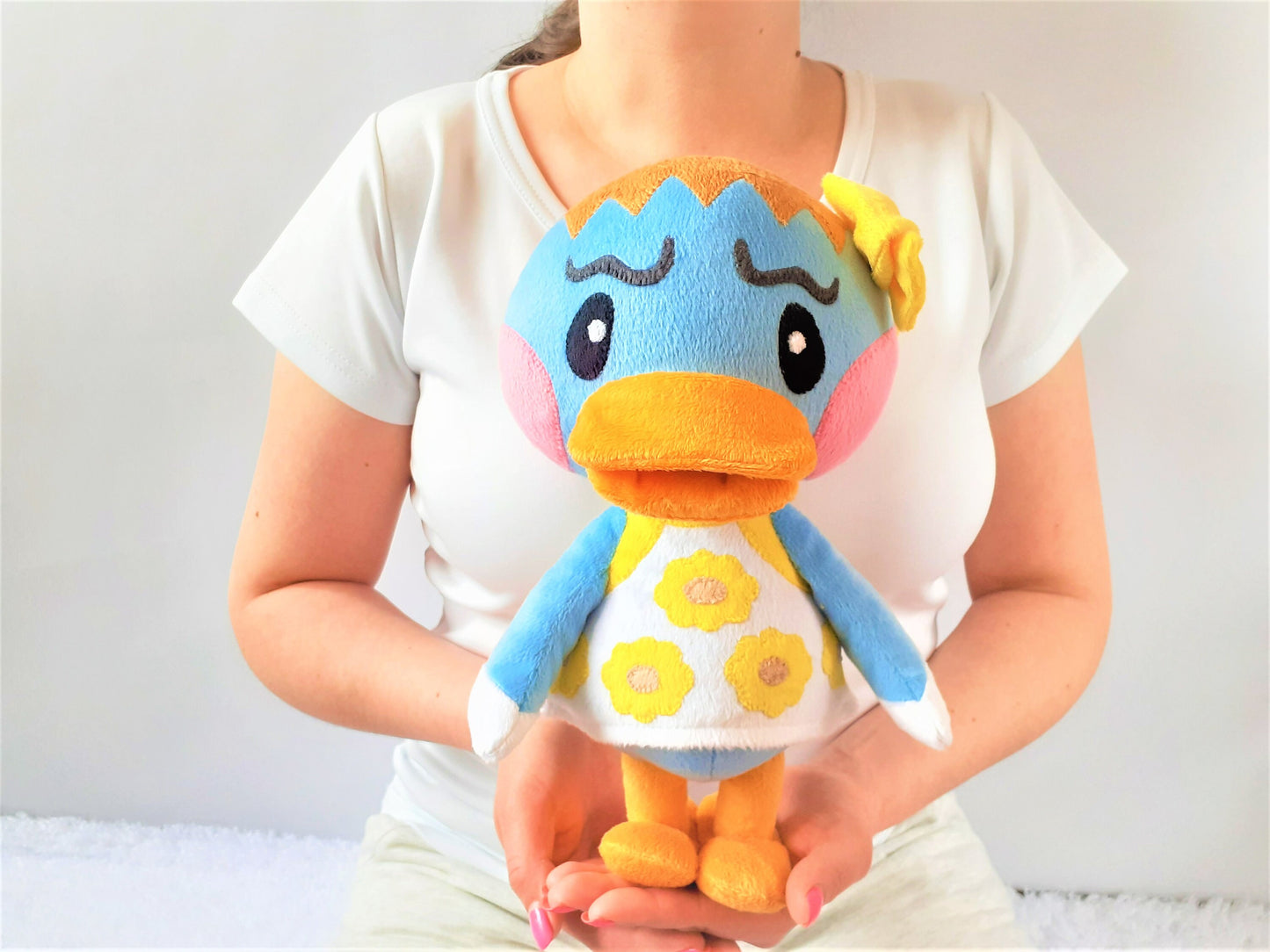 Custom Stuffed Duck Animal Croosing amiibo Plush