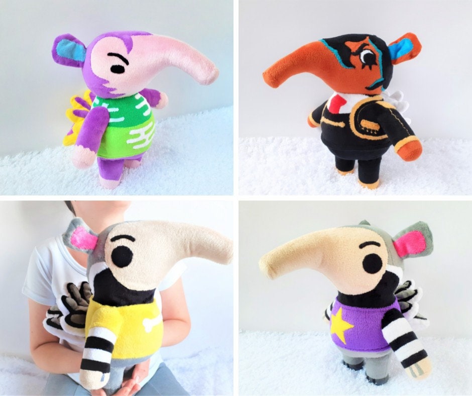 Custom handmade Antonio Animal Crossing toy anteater plush