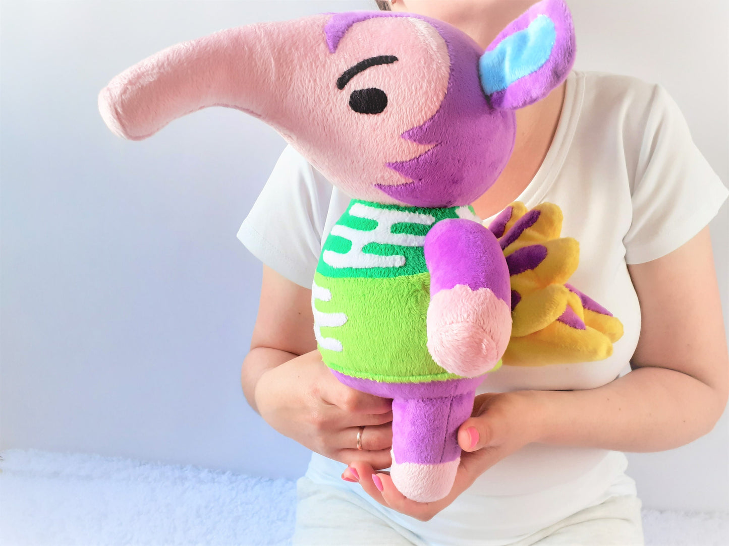 Custom handmade Antonio Animal Crossing toy anteater plush