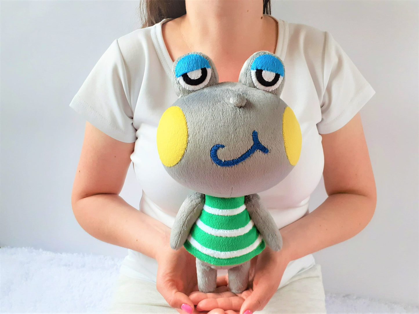 Custom stuffed frog plush