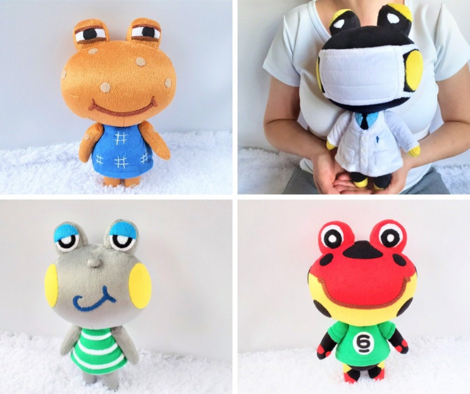 Custom stuffed frog plush