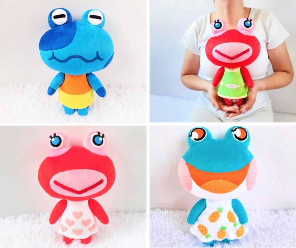 Custom stuffed frog plush