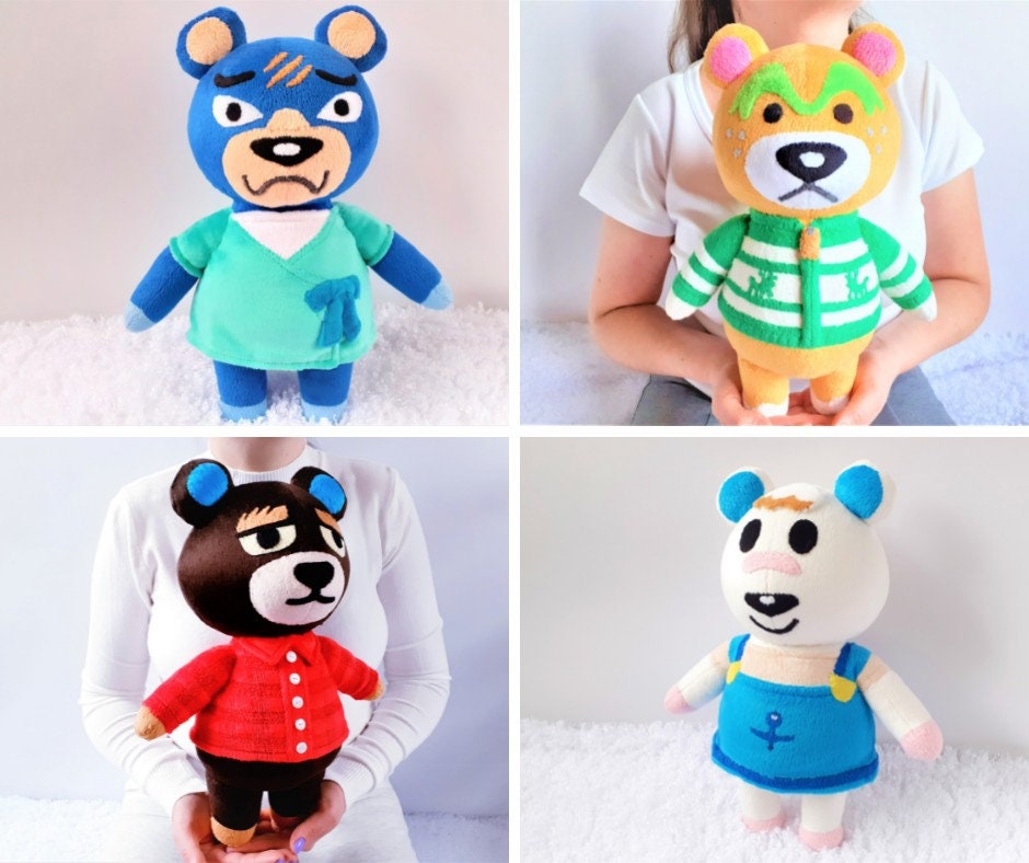 Custom handmade Grizzly Animal Crossing plush