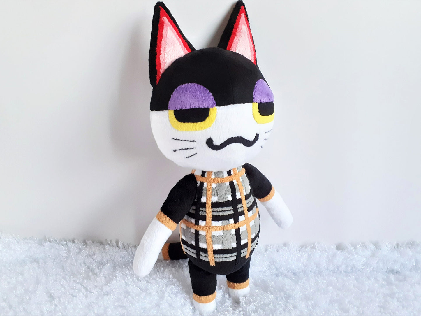 Custom stuffed cat plush Tangy, Purrl, Punchy, Moe